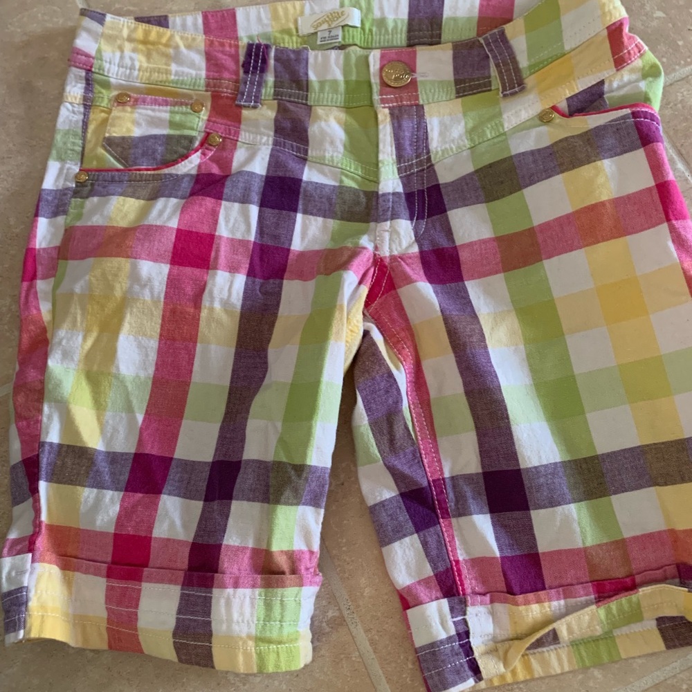 South Pole plaid Bermuda shorts size 7